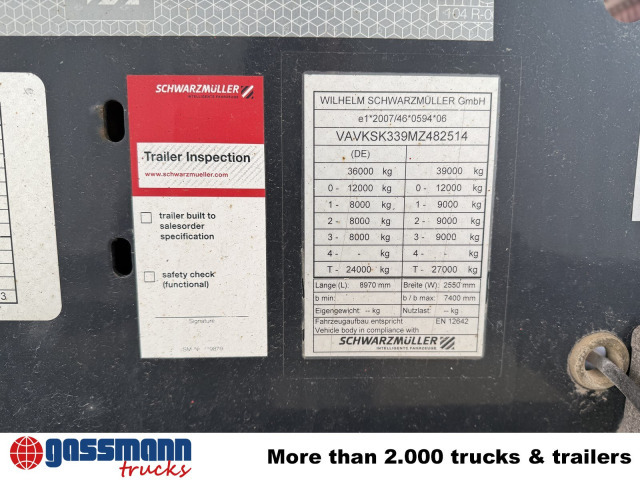 Самосвальный полуприцеп Schwarzmüller K-Serie Kippauflieger, Hardoxmulde ca. 24/26m³,: фото 6