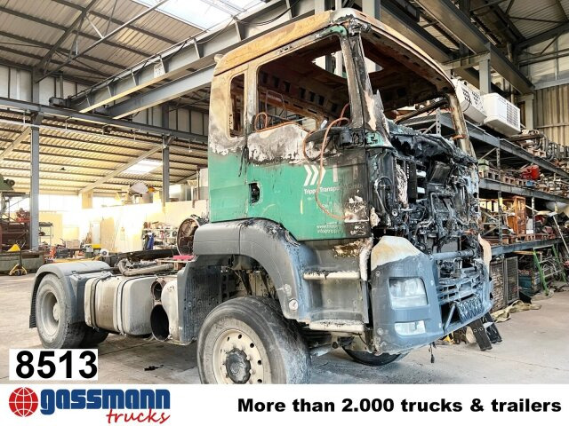MAN TGS 18.480 4x4 BLS, VORDERACHSE, BRANDSCHADEN - Тягач: фото 1 MAN TGS 18.480 4x4 BLS, VORDERACHSE, BRANDSCHADEN - Тягач: фото 1