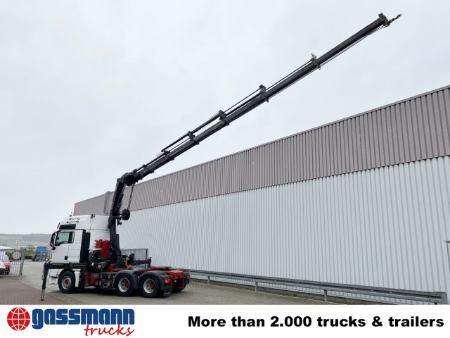 Тягач MAN TGX 26.480 6x4 BLS mit Kran Hiab 288E-6 Hipro,: фото 8