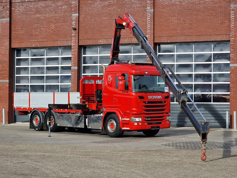 Scania G450 6x2*4 - HMF 2620 K5 Crane with remote - Retarder - Steering axle - Автоманипулятор: фото 1 Scania G450 6x2*4 - HMF 2620 K5 Crane with remote - Retarder - Steering axle - Автоманипулятор: фото 1