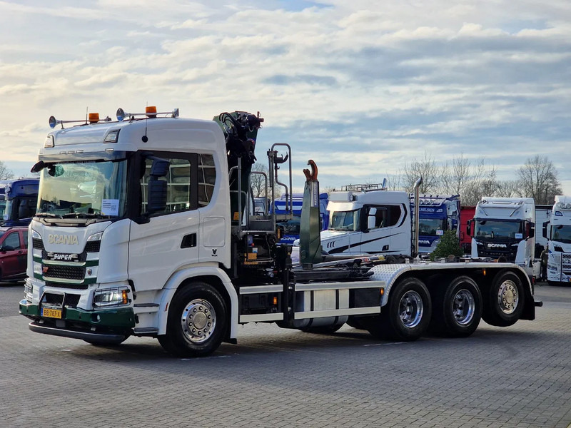 Scania G500 XT 8x4*4 - HMF 2820K Crane - AJK 20T Hooklift - Retarder - Full air - Like new - Крюковой мультилифт, Автоманипулятор: фото 5 Scania G500 XT 8x4*4 - HMF 2820K Crane - AJK 20T Hooklift - Retarder - Full air - Like new - Крюковой мультилифт, Автоманипулятор: фото 5