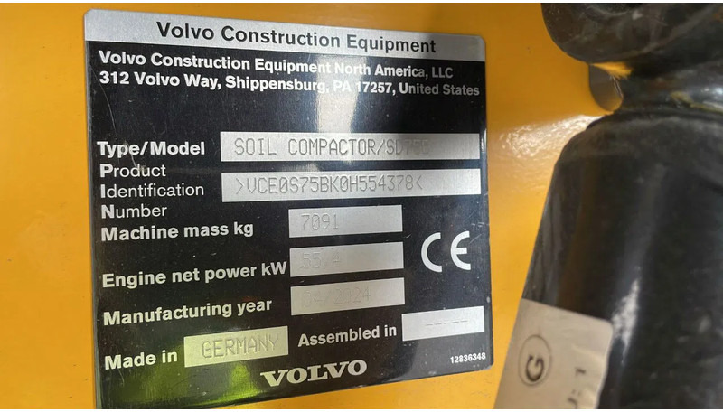 Комбинированный каток Volvo SD75B | SD 75 B | NEW / UNUSED | 1 YEAR WARRANTY: фото 20