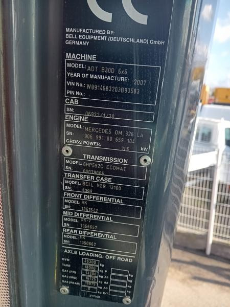 Сочленённый самосвал Bell B30D: фото 9