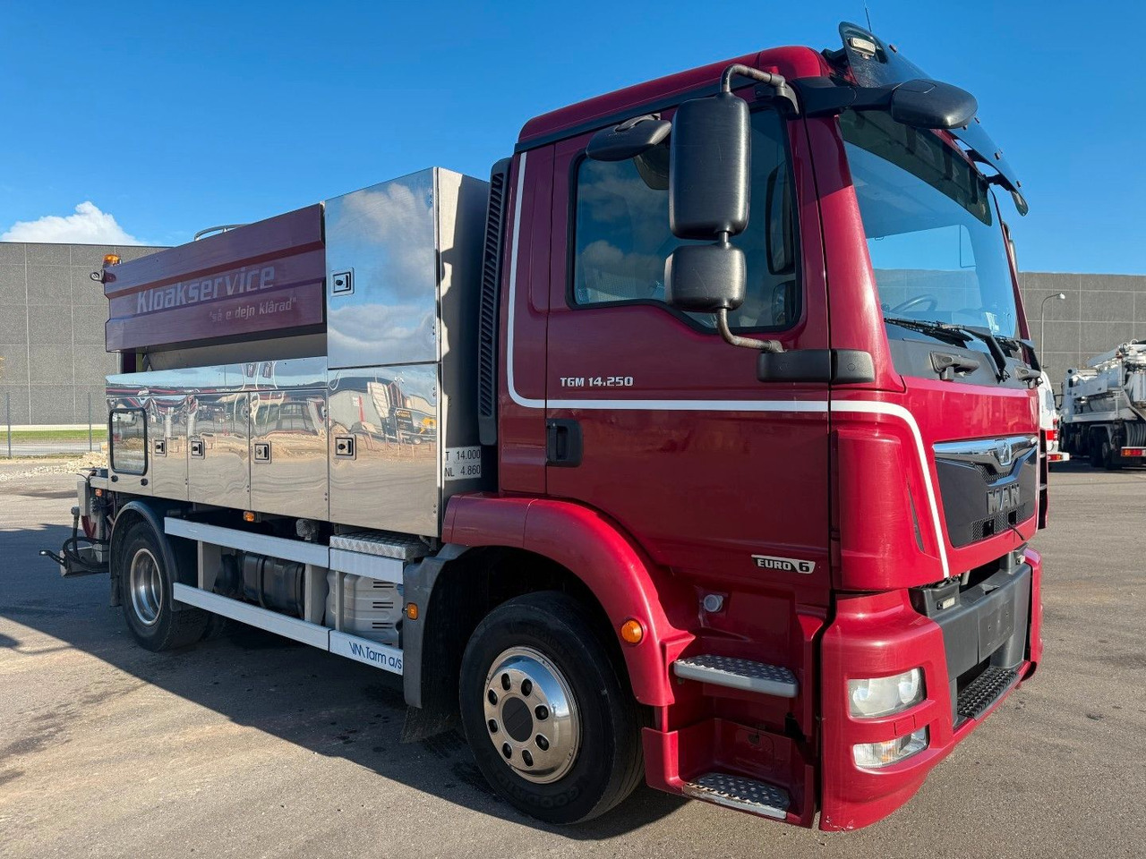 MAN TGM 14.250 VM-Tarm Stainless Steel 4000 l. Kombi - Ассенизатор: фото 2 MAN TGM 14.250 VM-Tarm Stainless Steel 4000 l. Kombi - Ассенизатор: фото 2