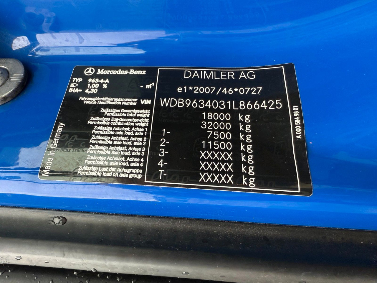 Тягач Mercedes-Benz Actros 1832 4x2 Euro 6: фото 13 Тягач Mercedes-Benz Actros 1832 4x2 Euro 6: фото 13