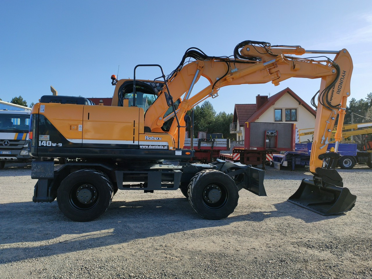 Колёсный экскаватор Hyundai 140W-9 Łyżka Skarpowa+Szybko Złącze !!! STAN Bardzo Dobry !!!: фото 12
