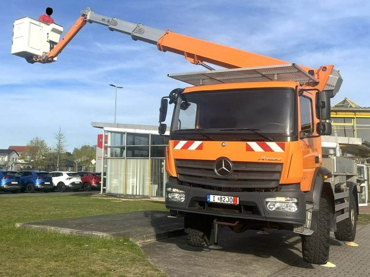 Mercedes Atego 718 E6 4x4 Zwyżka PALFINGER P210 BK Podnośnik Koszowy - Грузовик с подъемником: фото 2 Mercedes Atego 718 E6 4x4 Zwyżka PALFINGER P210 BK Podnośnik Koszowy - Грузовик с подъемником: фото 2