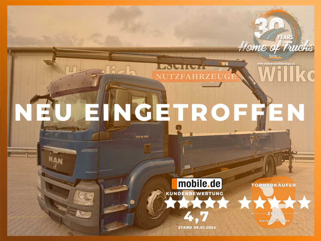 MAN TGS 18.360 4x2 LL / MKG HLK 111 Kran - Грузовик бортовой/ Платформа, Автоманипулятор: фото 1 MAN TGS 18.360 4x2 LL / MKG HLK 111 Kran - Грузовик бортовой/ Платформа, Автоманипулятор: фото 1