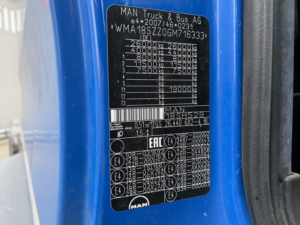 MAN TGS 26.440 6x2-4 BL - Крюковой мультилифт: фото 4 MAN TGS 26.440 6x2-4 BL - Крюковой мультилифт: фото 4