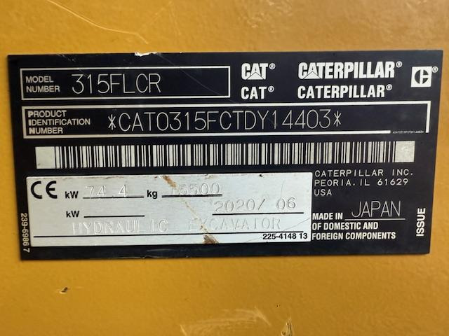 Cat 315 F LCR  - Гусеничный экскаватор: фото 5 Cat 315 F LCR  - Гусеничный экскаватор: фото 5