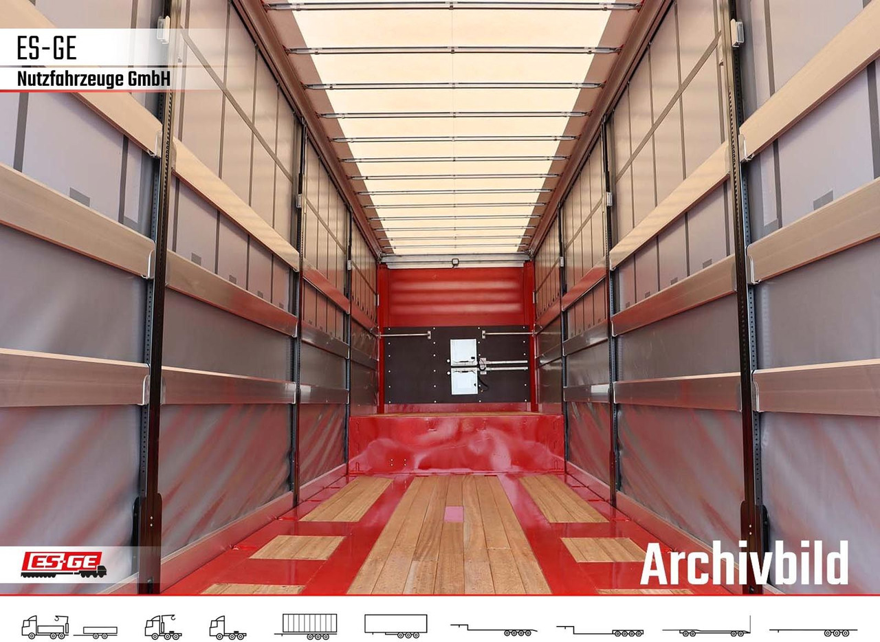 ES-GE 4-Achs-Satteltieflader mit Curtainsider-Aufbau - Низкорамный полуприцеп: фото 4 ES-GE 4-Achs-Satteltieflader mit Curtainsider-Aufbau - Низкорамный полуприцеп: фото 4