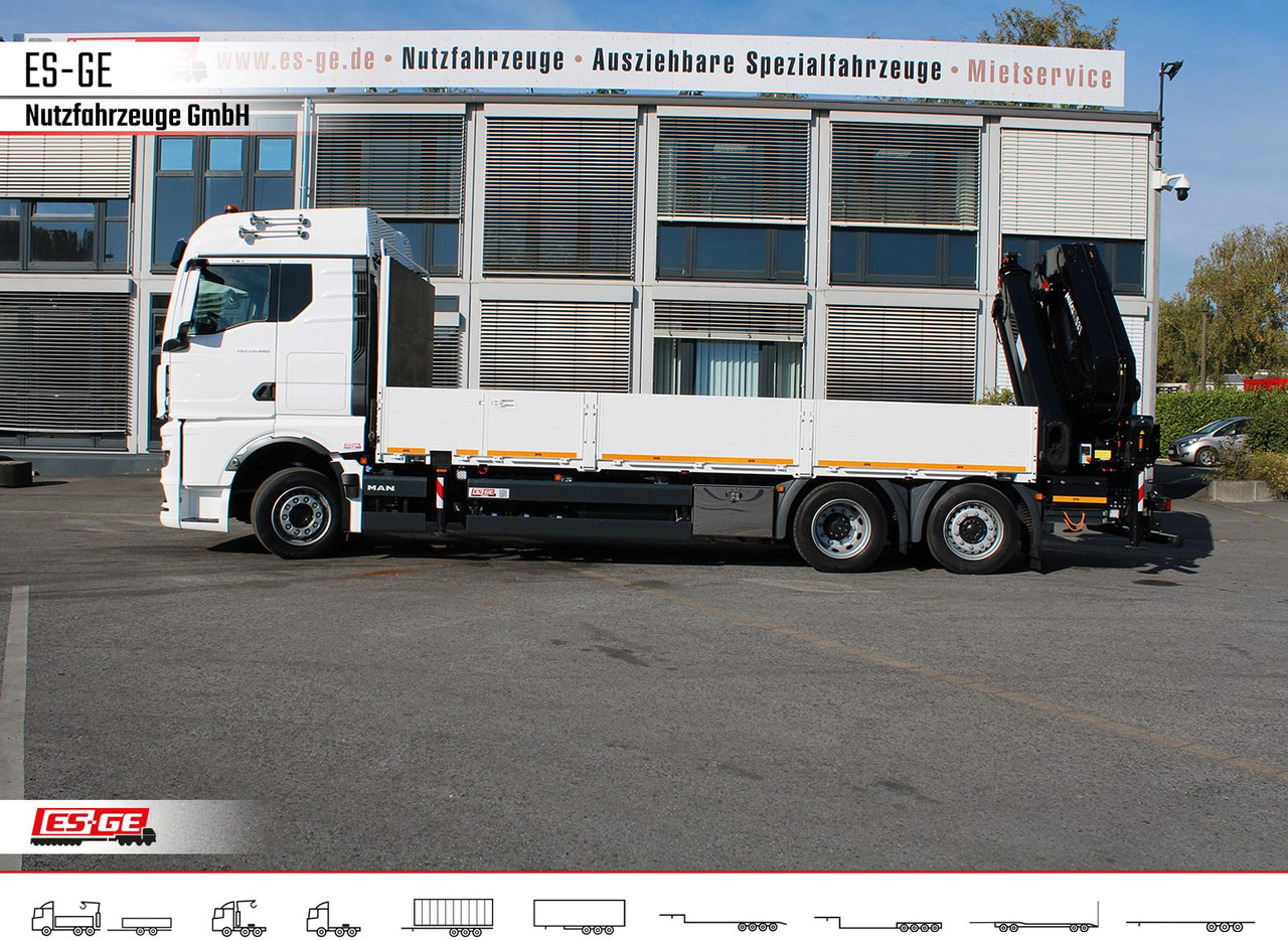 Грузовик бортовой/ Платформа, Автоманипулятор MAN TGX 26.480 6x2-4 LL, MKG-Ladekran HLK531 a5: фото 6