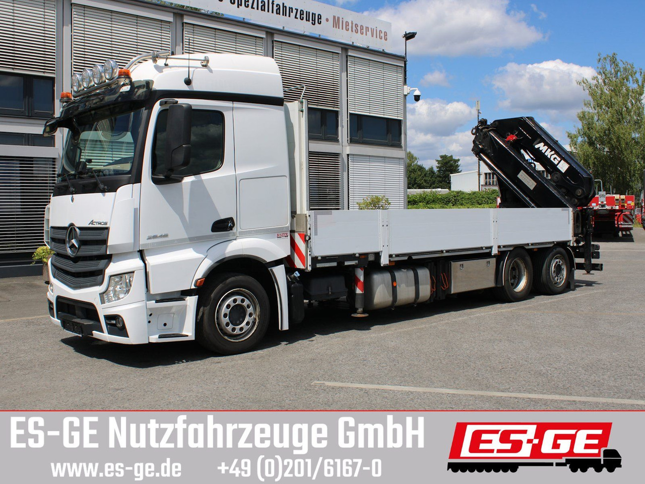 Mercedes-Benz 2546 6X2 ACTROS mit MKG Ladekran HLK 531HP a5 - Грузовик бортовой/ Платформа, Автоманипулятор: фото 1 Mercedes-Benz 2546 6X2 ACTROS mit MKG Ladekran HLK 531HP a5 - Грузовик бортовой/ Платформа, Автоманипулятор: фото 1