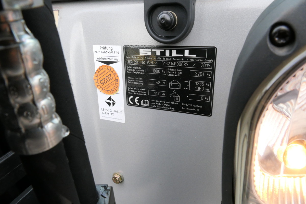 Мобильный вилочный погрузчик STILL RX 20-18P/H 4-RAD Lange Gabeln: фото 11 Мобильный вилочный погрузчик STILL RX 20-18P/H 4-RAD Lange Gabeln: фото 11
