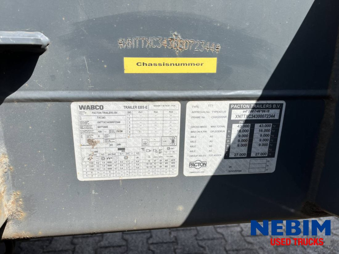 Pacton ET3 - Multi / Slider / Flex - Полуприцеп-контейнеровоз/ Сменный кузов: фото 3 Pacton ET3 - Multi / Slider / Flex - Полуприцеп-контейнеровоз/ Сменный кузов: фото 3