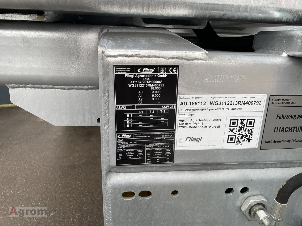 Новый Сельскохозяйственный прицеп Fliegl ASW 271 TAURUS: фото 11