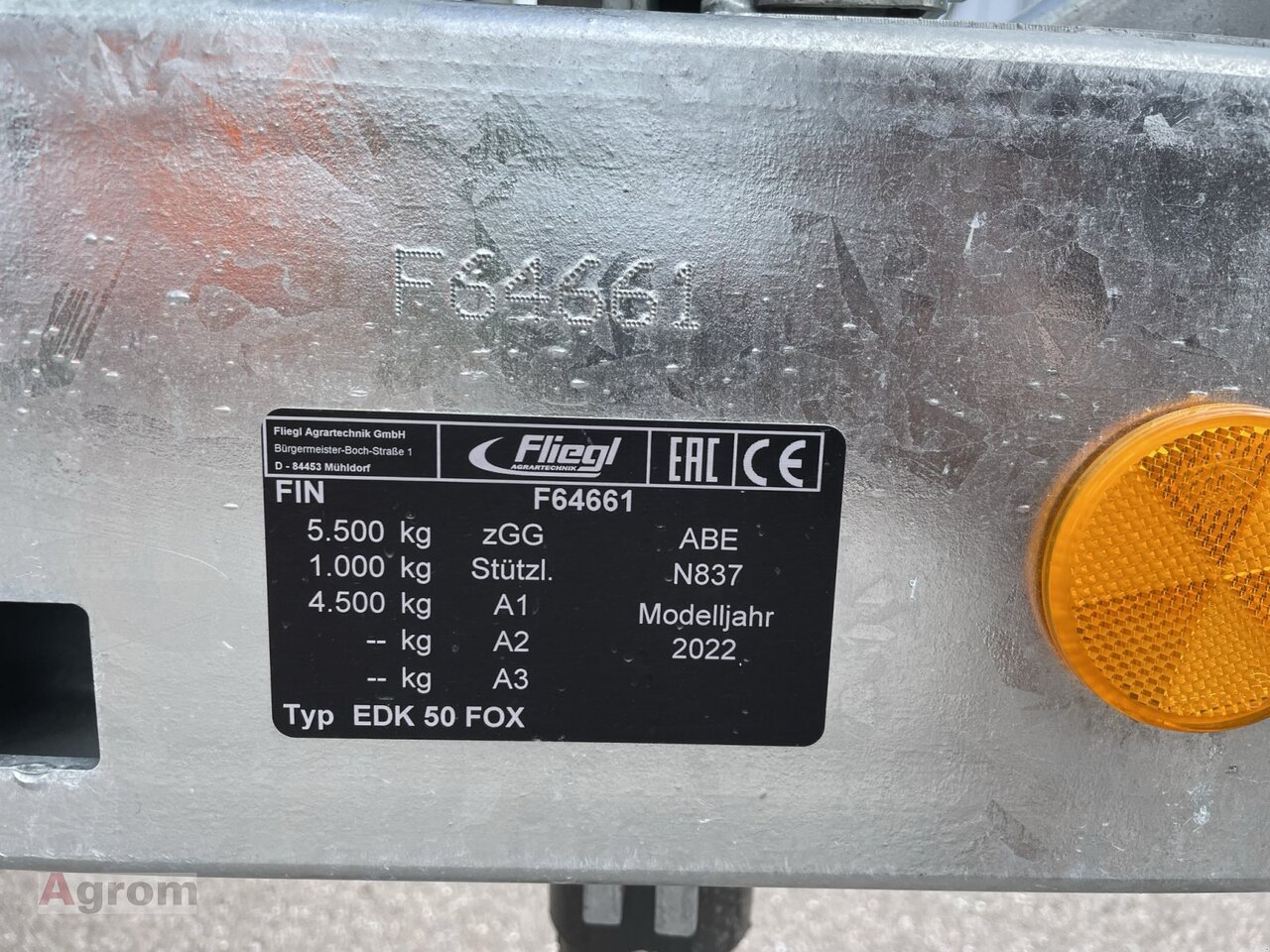Новый Сельскохозяйственный прицеп-самосвал Fliegl EDK 50 FOX: фото 11
