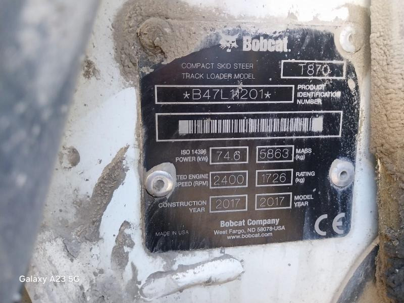 BOBCAT T870 - Гусеничный мини-погрузчик: фото 5 BOBCAT T870 - Гусеничный мини-погрузчик: фото 5