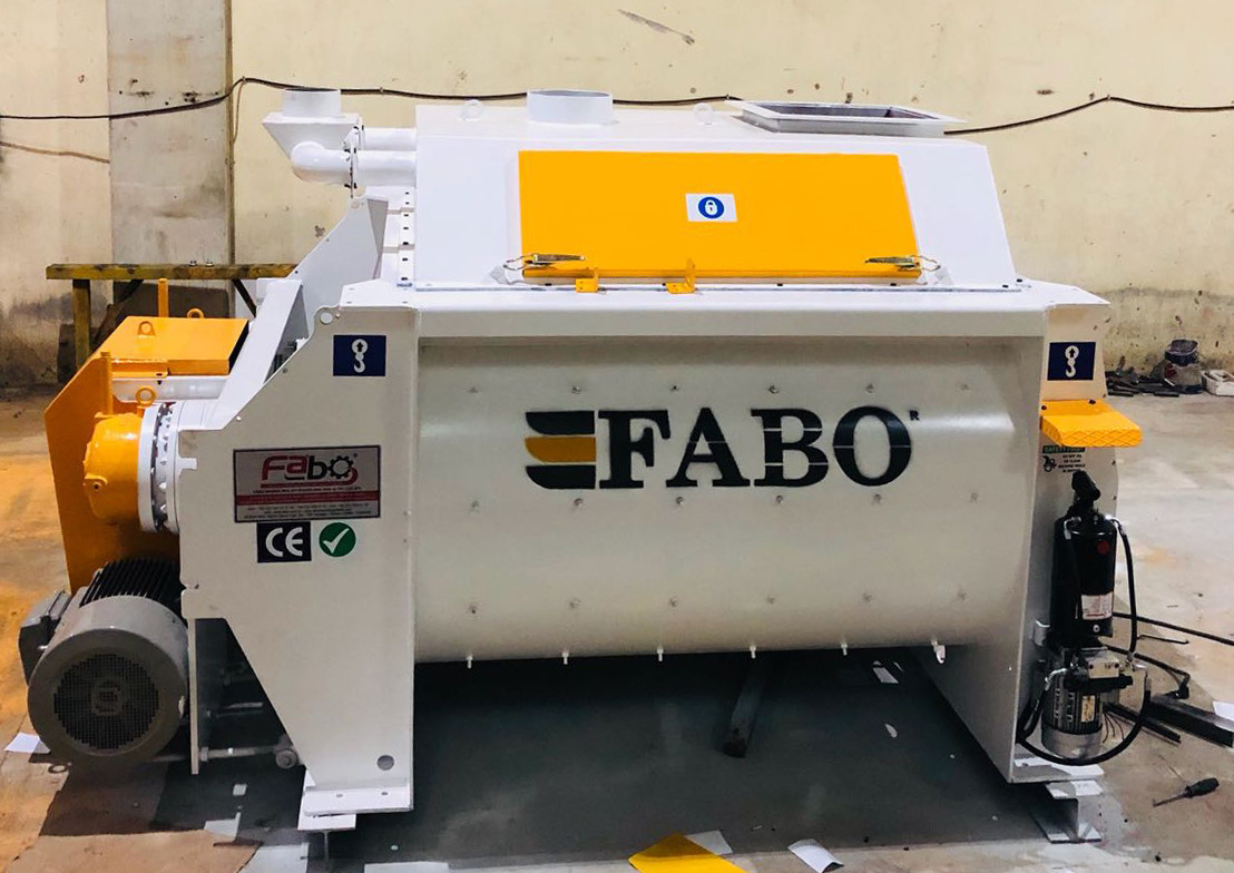 FABO Double Shaft Concrete Mixer ( Twin Shaft Mixer ) - Бетономешалка: фото 5 FABO Double Shaft Concrete Mixer ( Twin Shaft Mixer ) - Бетономешалка: фото 5