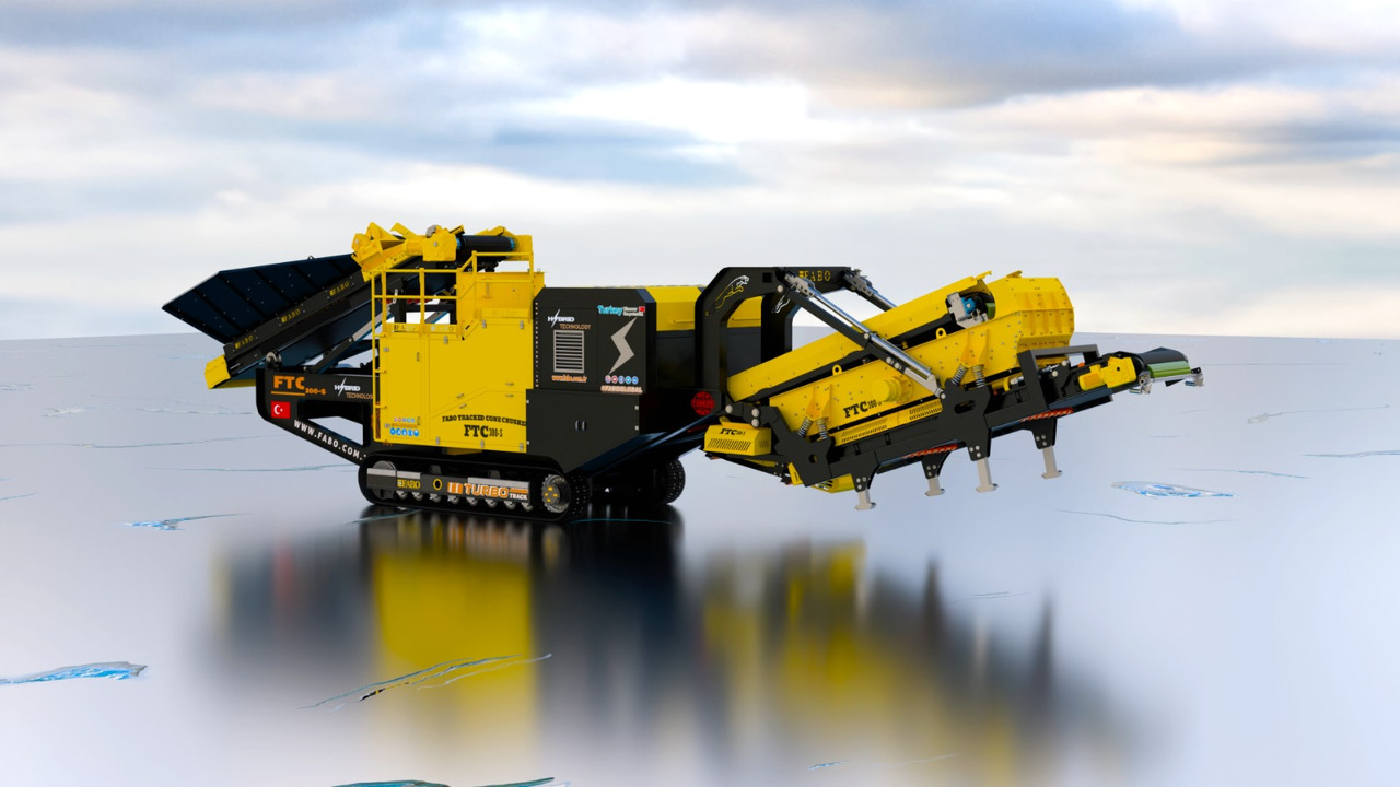 FABO Mobile cone crusher with post screen FTC300S - Мобильная дробилка: фото 1 FABO Mobile cone crusher with post screen FTC300S - Мобильная дробилка: фото 1
