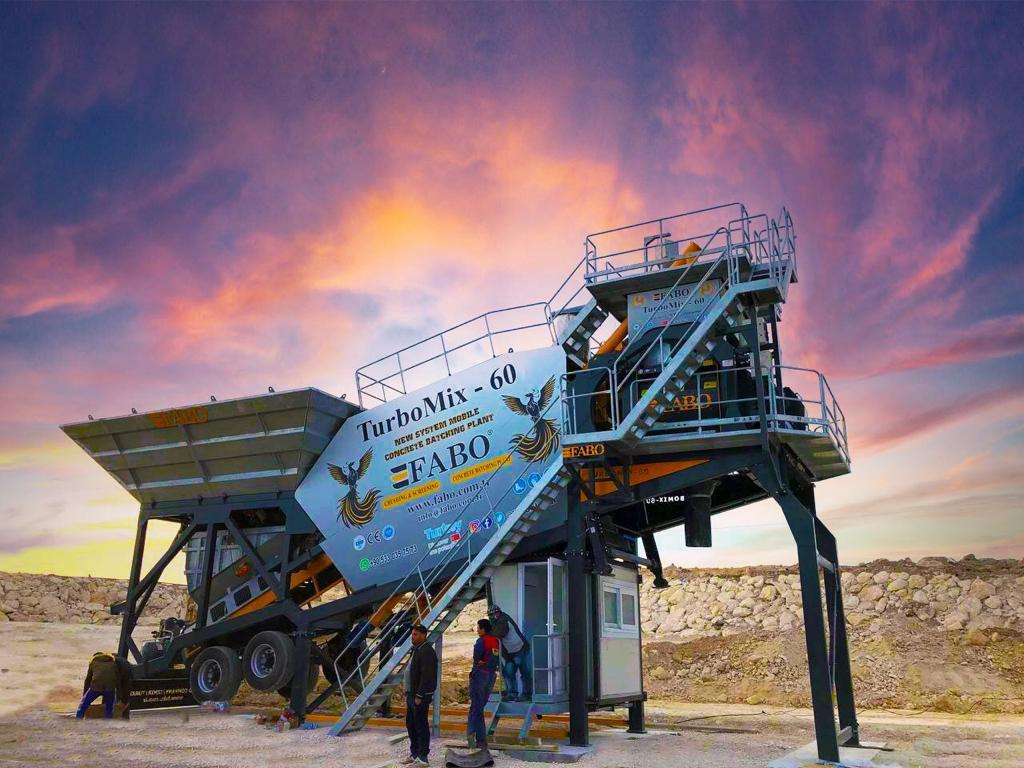 FABO mobile concrete batching plant - Бетонный завод: фото 1 FABO mobile concrete batching plant - Бетонный завод: фото 1