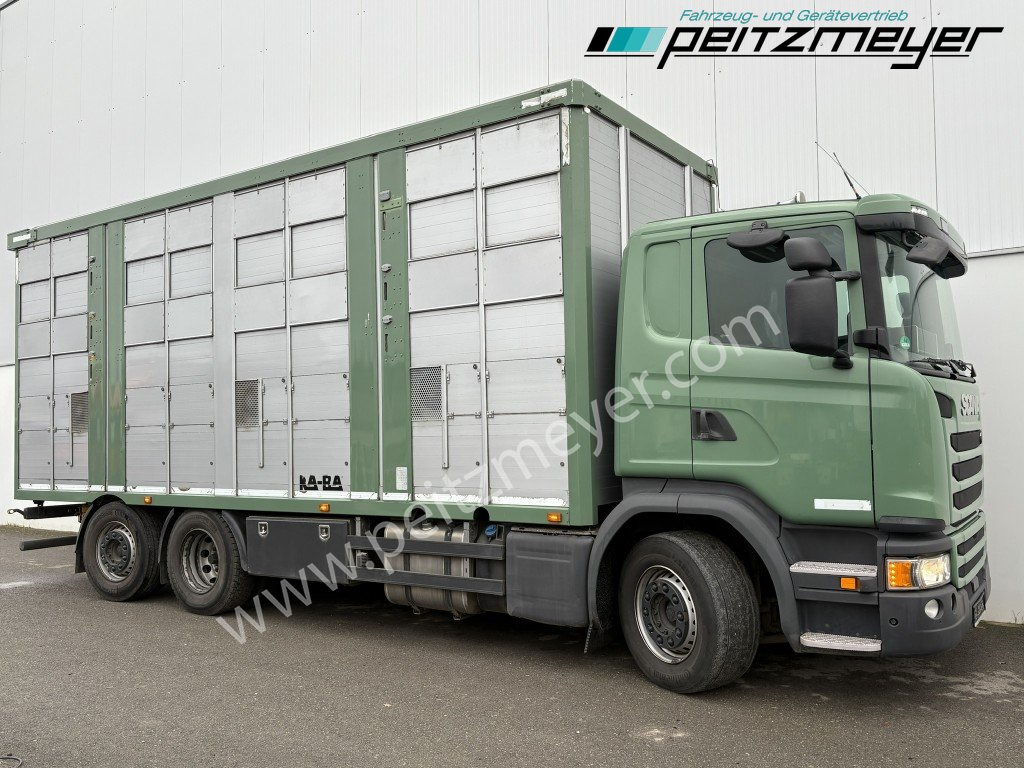 Грузовик для перевозки животных Scania G 450 6x2, Kaba 3-Stock, Hubdach Lenk + Lift,: фото 32 Грузовик для перевозки животных Scania G 450 6x2, Kaba 3-Stock, Hubdach Lenk + Lift,: фото 32