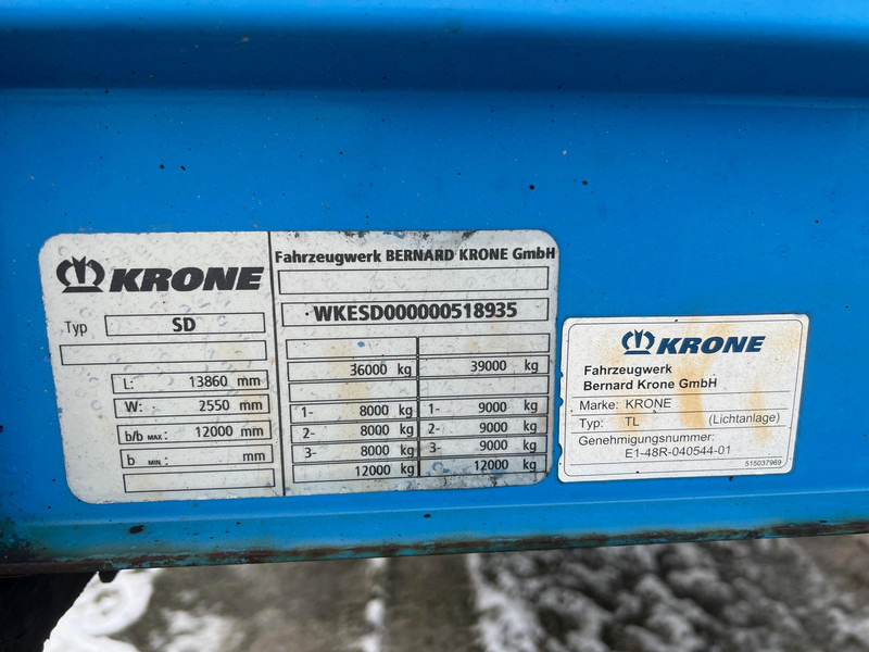 Полуприцеп бортовой/ Платформа Krone SDP 27 - MEGA: фото 6 Полуприцеп бортовой/ Платформа Krone SDP 27 - MEGA: фото 6