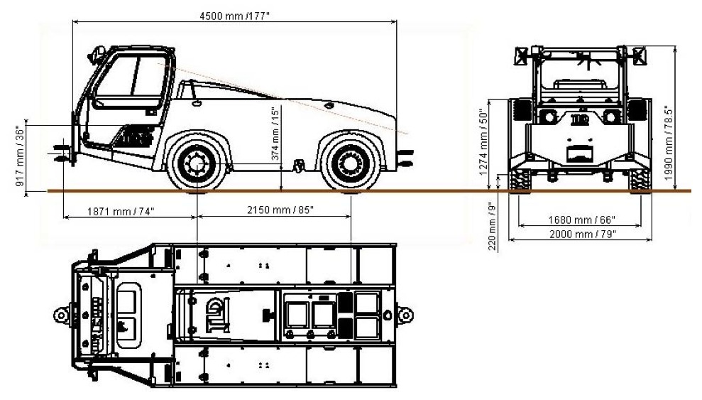 TLD Pushback TMX150-15 - Аэродромный тягач: фото 2 TLD Pushback TMX150-15 - Аэродромный тягач: фото 2
