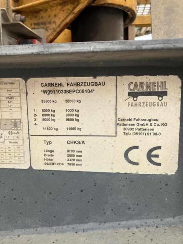 CARNEHL Kippauflieger CHKS A Kippauflieger - Самосвальный полуприцеп: фото 4 CARNEHL Kippauflieger CHKS A Kippauflieger - Самосвальный полуприцеп: фото 4