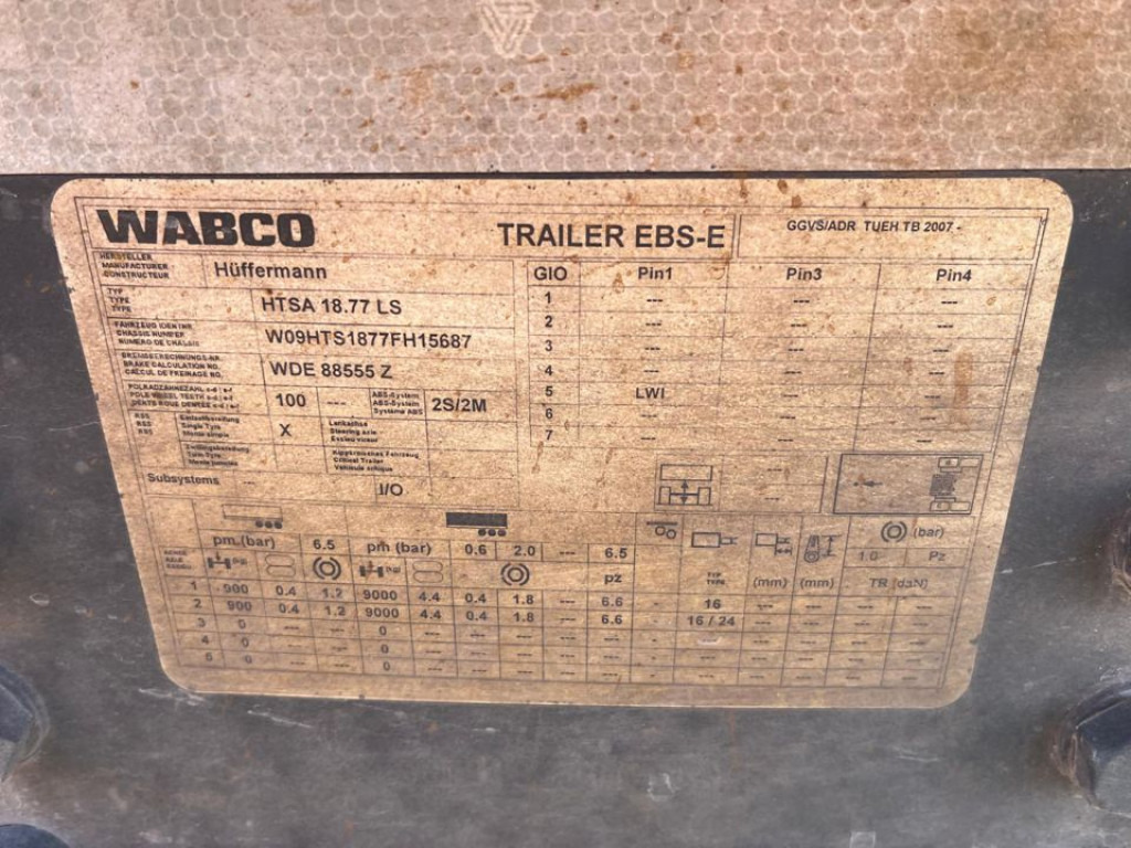 HUEFFERMANN Tandemanhänger HTA 1877 Containeranhänger - Прицеп мультилифт/ Бункеровоз: фото 2 HUEFFERMANN Tandemanhänger HTA 1877 Containeranhänger - Прицеп мультилифт/ Бункеровоз: фото 2