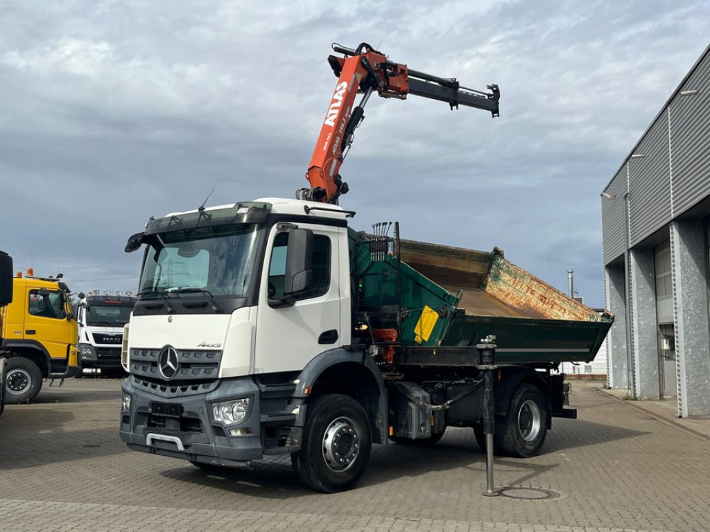 MERCEDES-BENZ Arocs 1835 K 2-Achs Kipper Kran Atlas 126.3 - Самосвал, Автоманипулятор: фото 1 MERCEDES-BENZ Arocs 1835 K 2-Achs Kipper Kran Atlas 126.3 - Самосвал, Автоманипулятор: фото 1