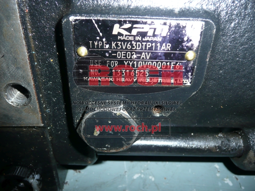 KAWASAKI K3V63 DTP11AR- 0E02- AV - Гидравлический насос для Строительной техники: фото 2 KAWASAKI K3V63 DTP11AR- 0E02- AV - Гидравлический насос для Строительной техники: фото 2