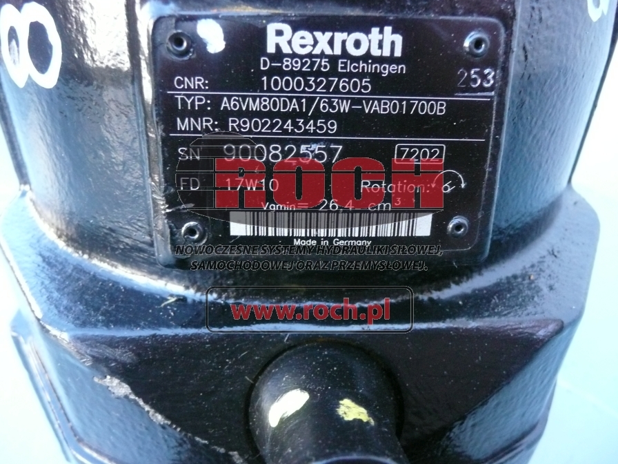 REXROTH A6VM80DA1/63W-VAB01700B 1000327605 - Гидравлический мотор для Телескопических погрузчиков: фото 2 REXROTH A6VM80DA1/63W-VAB01700B 1000327605 - Гидравлический мотор для Телескопических погрузчиков: фото 2