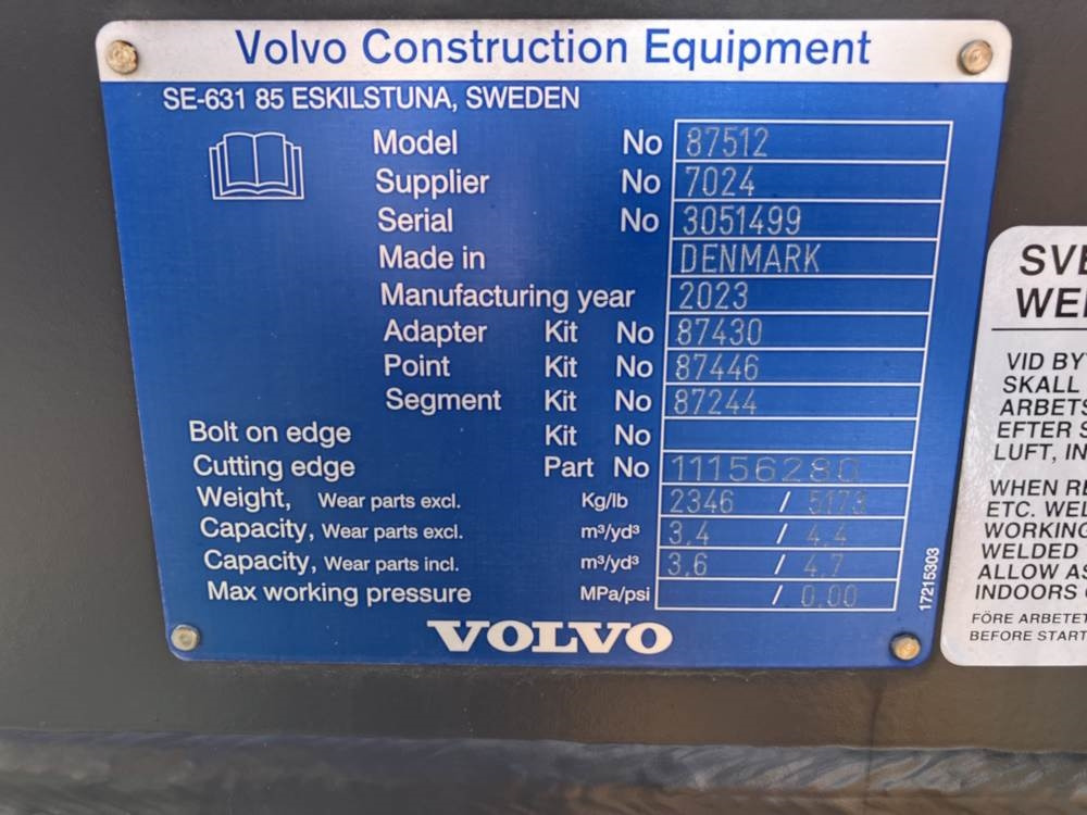 Volvo Schaufel mit Zähnen - Ковш: фото 5 Volvo Schaufel mit Zähnen - Ковш: фото 5