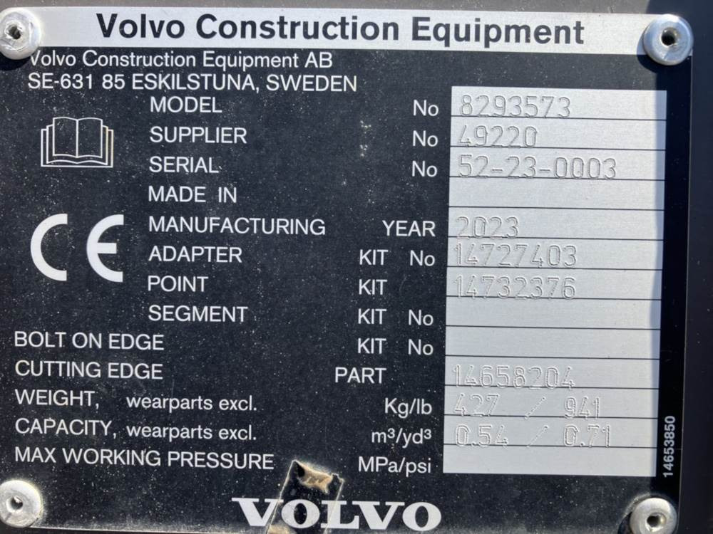 Volvo Tieflöffel mit Zähnen - S60/S60FPL - Экскаватор-погрузчик: фото 4 Volvo Tieflöffel mit Zähnen - S60/S60FPL - Экскаватор-погрузчик: фото 4