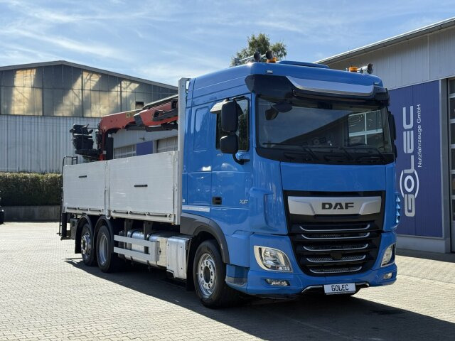 DAF XF 480 Pritsche Kran Palfinger 21000L - Грузовик бортовой/ Платформа, Автоманипулятор: фото 1 DAF XF 480 Pritsche Kran Palfinger 21000L - Грузовик бортовой/ Платформа, Автоманипулятор: фото 1