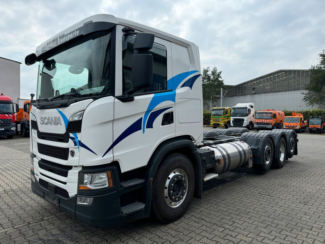 Scania G 410 B8x2*6 NB LNG Fahrgestell Nebenantrieb - Грузовик-шасси, Автоманипулятор: фото 2 Scania G 410 B8x2*6 NB LNG Fahrgestell Nebenantrieb - Грузовик-шасси, Автоманипулятор: фото 2