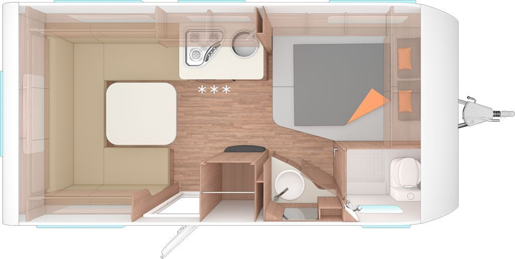 Weinsberg CaraOne 450 FU Dachklima/Markise - Прицеп дача: фото 2 Weinsberg CaraOne 450 FU Dachklima/Markise - Прицеп дача: фото 2