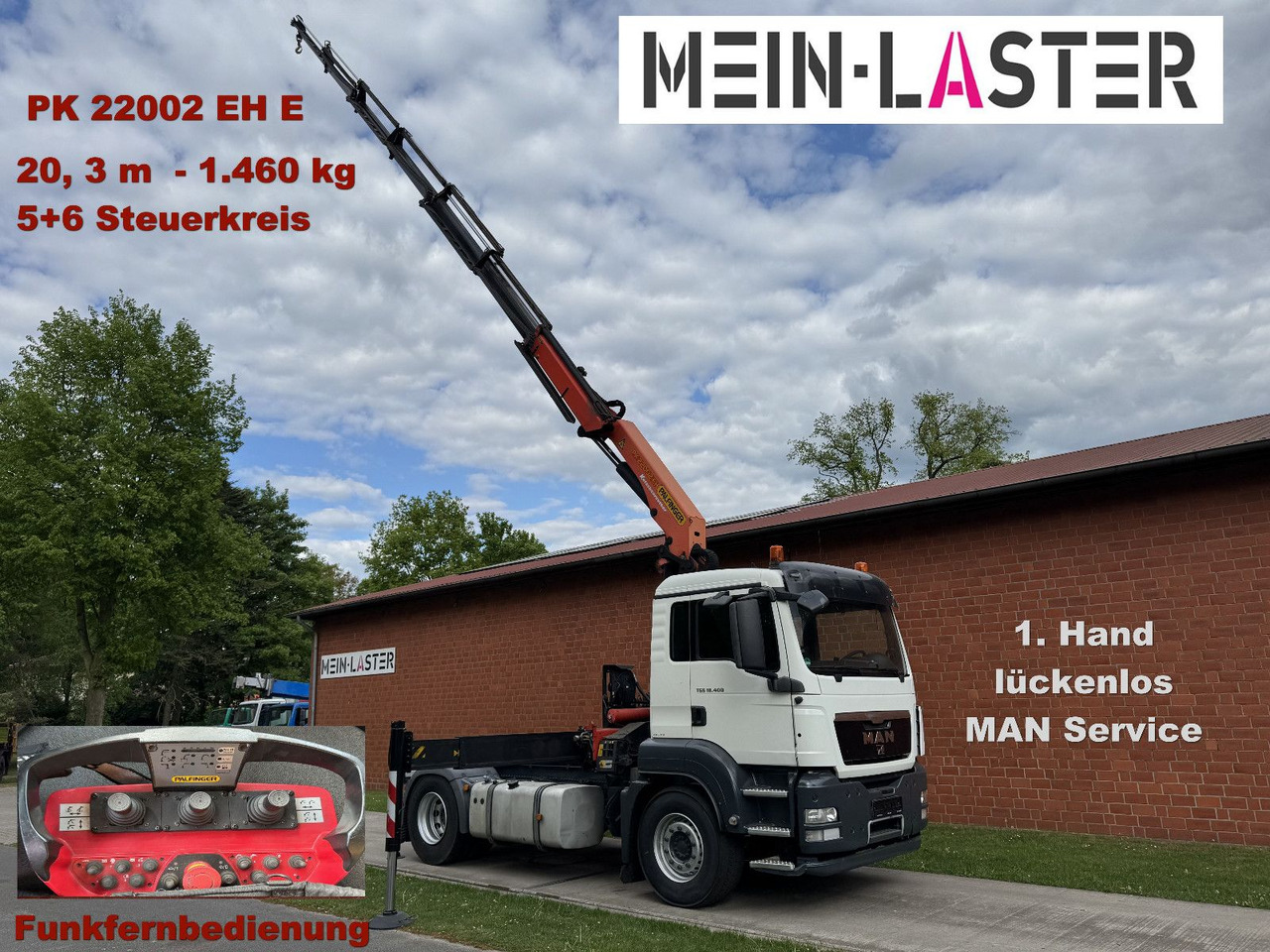 MAN TGS 18.400 PK 22002-E Kran 20 m- 5/6 Steuerk.-FB - Тягач: фото 1 MAN TGS 18.400 PK 22002-E Kran 20 m- 5/6 Steuerk.-FB - Тягач: фото 1