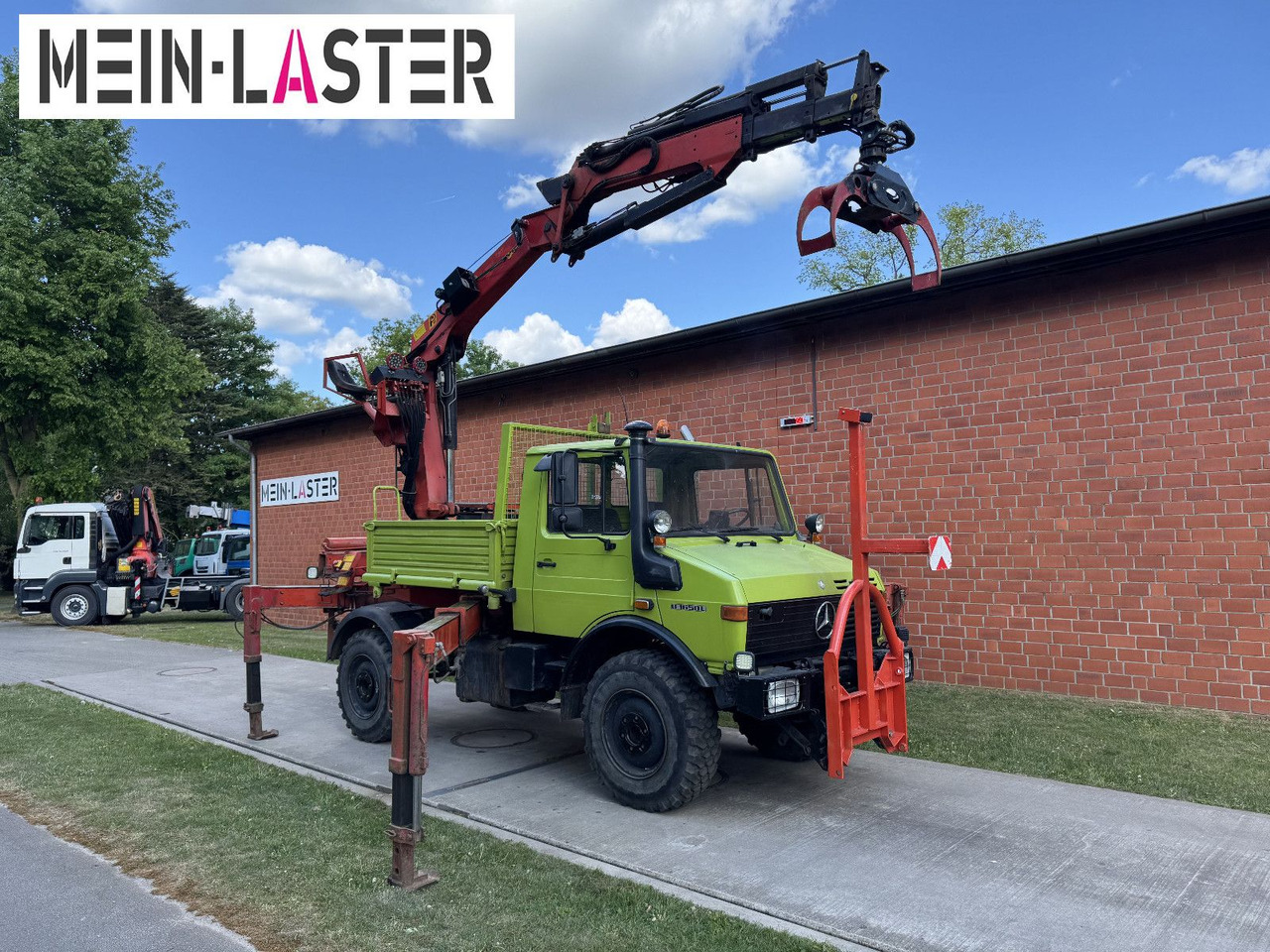 Unimog U 1650 PK 10500 Kran 15 m max. 3,9 t Seilwinde - Автоманипулятор: фото 1 Unimog U 1650 PK 10500 Kran 15 m max. 3,9 t Seilwinde - Автоманипулятор: фото 1