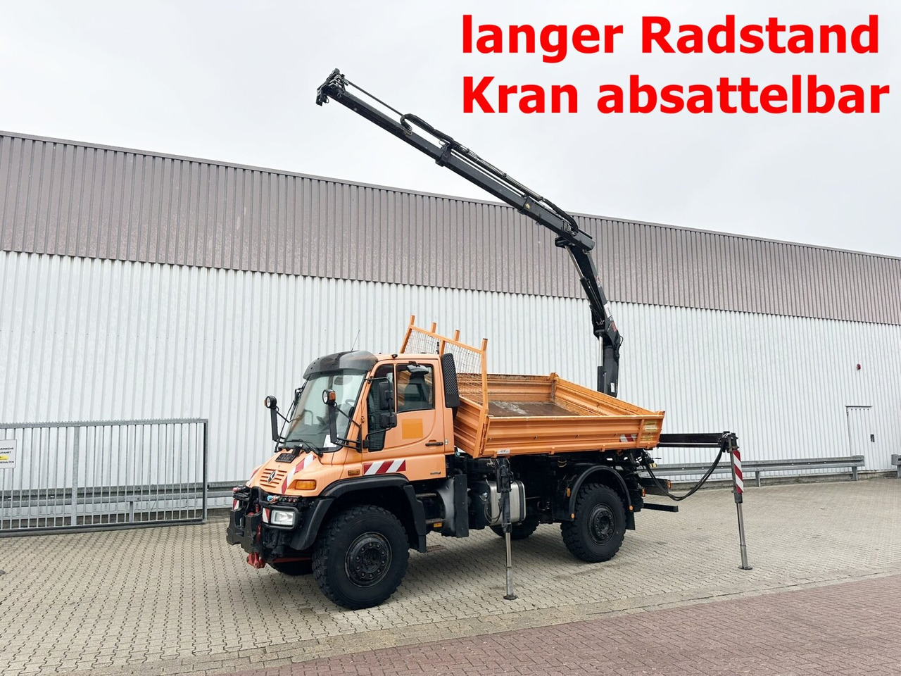 Unimog U500 4x4 U500 4x4 405/40 mit Heckkran Hiab 077-1 HiDuo, absattelbar, Funk - Лёгкий коммерческий автомобиль: фото 1 Unimog U500 4x4 U500 4x4 405/40 mit Heckkran Hiab 077-1 HiDuo, absattelbar, Funk - Лёгкий коммерческий автомобиль: фото 1