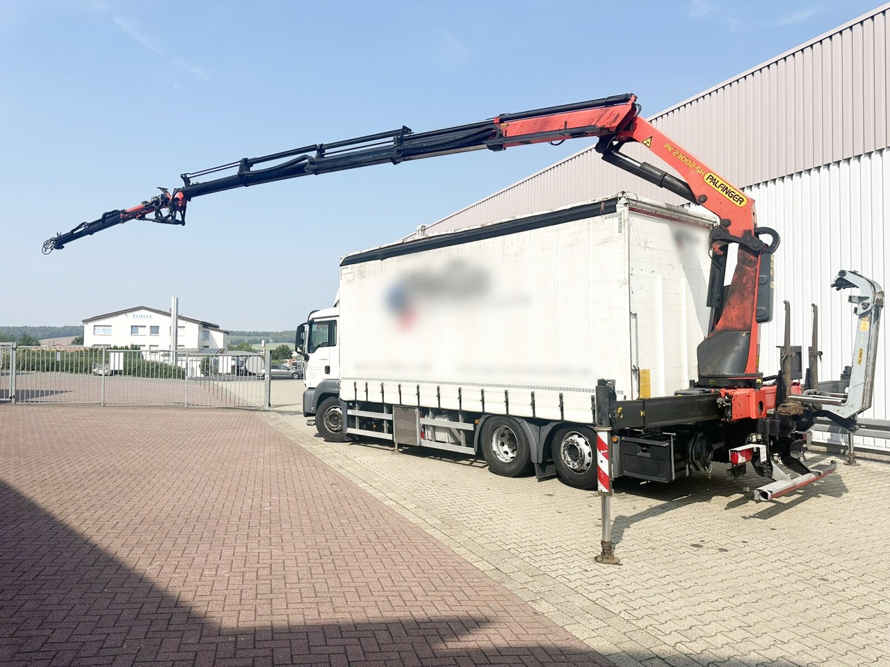 Тентованный грузовик, Автоманипулятор MAN TGS 26.400 6x2-4 LL TGS 26.400 6x2-4 LL, Lenk-/Lift, Edscha, Heckkran Palfinger PK23002-C + Jib PJ060A, Funk: фото 8