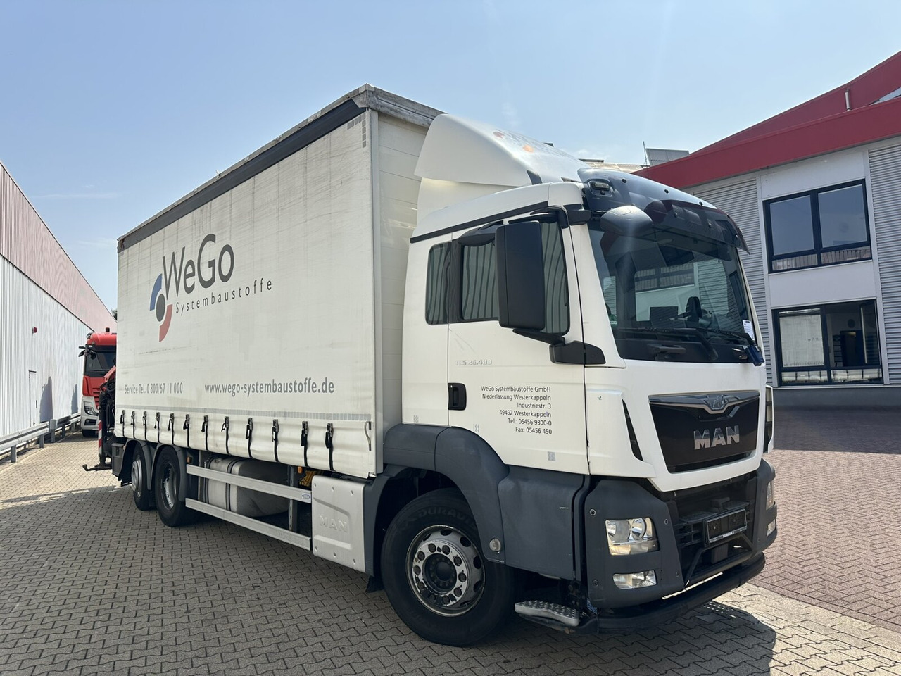 Тентованный грузовик, Автоманипулятор MAN TGS 26.400 6x2-4 LL TGS 26.400 6x2-4 LL, Lenk-/Lift, Edscha, Heckkran Palfinger PK23002-C + Jib PJ060A, Funk: фото 12