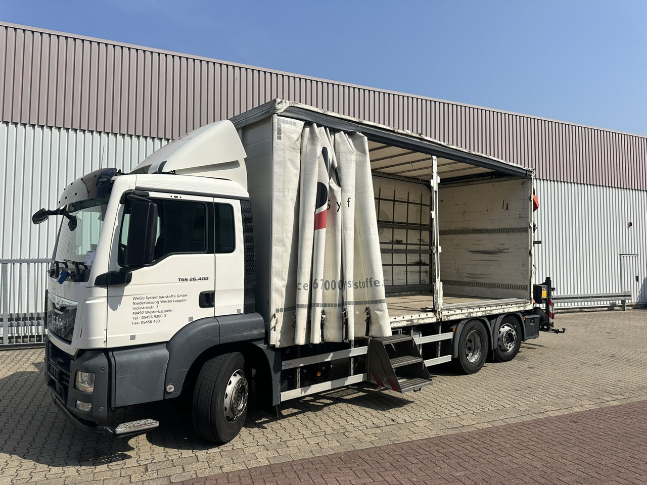 Тентованный грузовик, Автоманипулятор MAN TGS 26.400 6x2-4 LL TGS 26.400 6x2-4 LL, Lenk-/Lift, Edscha, Heckkran Palfinger PK23002-C + Jib PJ060A, Funk: фото 10