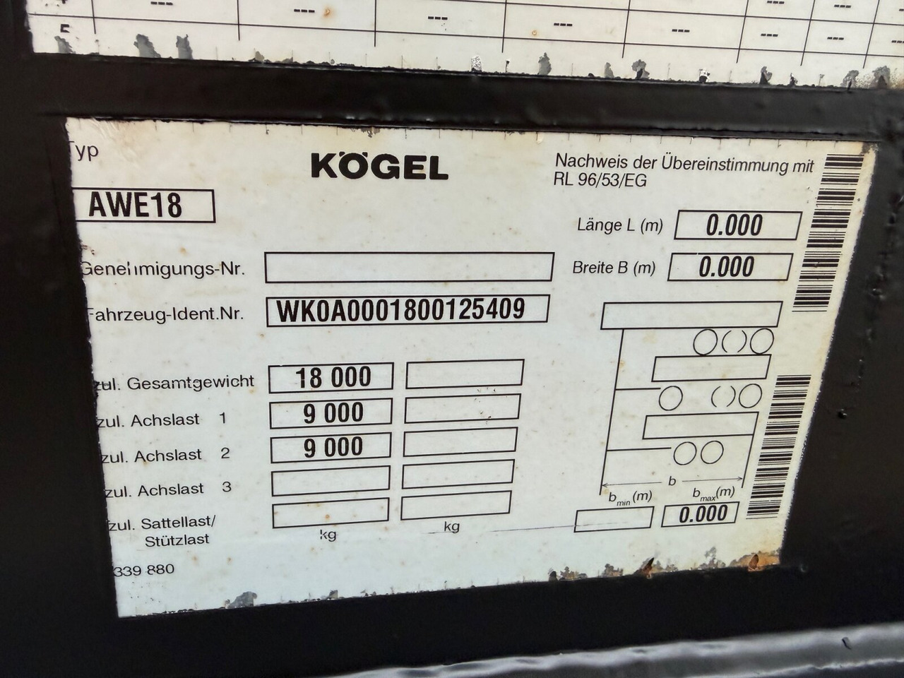 Kögel AWE 18 AWE 18 - Прицеп: фото 4 Kögel AWE 18 AWE 18 - Прицеп: фото 4