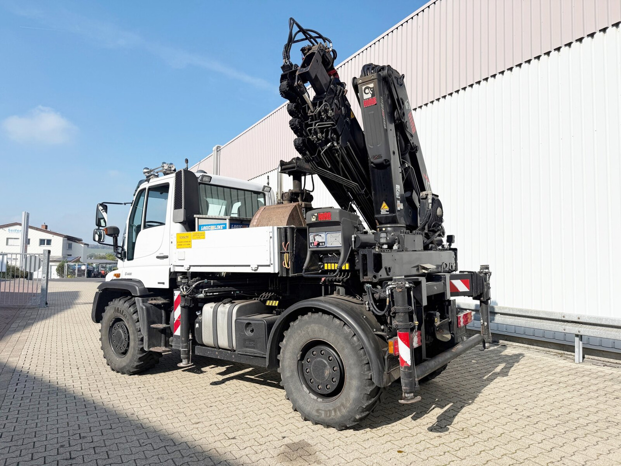 Unimog U400 4x4 U400 4x4, Frontzapfwelle, Heckkran Hiab XS 144-E4 HiDuo, Seilwinde, Funk - Мобильный кран: фото 2 Unimog U400 4x4 U400 4x4, Frontzapfwelle, Heckkran Hiab XS 144-E4 HiDuo, Seilwinde, Funk - Мобильный кран: фото 2