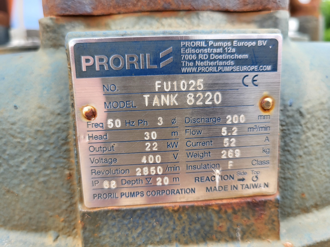 Proril Tank 8220 - Насос для воды: фото 4 Proril Tank 8220 - Насос для воды: фото 4