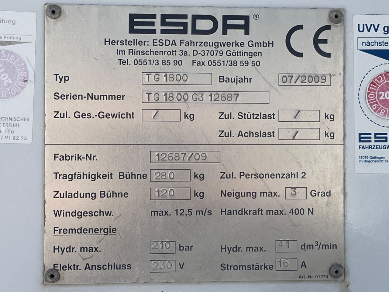 Грузовик с подъемником Mercedes-Benz Atego 816 ESDA TG 1800 Steiger 1000V isoliert: фото 14 Грузовик с подъемником Mercedes-Benz Atego 816 ESDA TG 1800 Steiger 1000V isoliert: фото 14