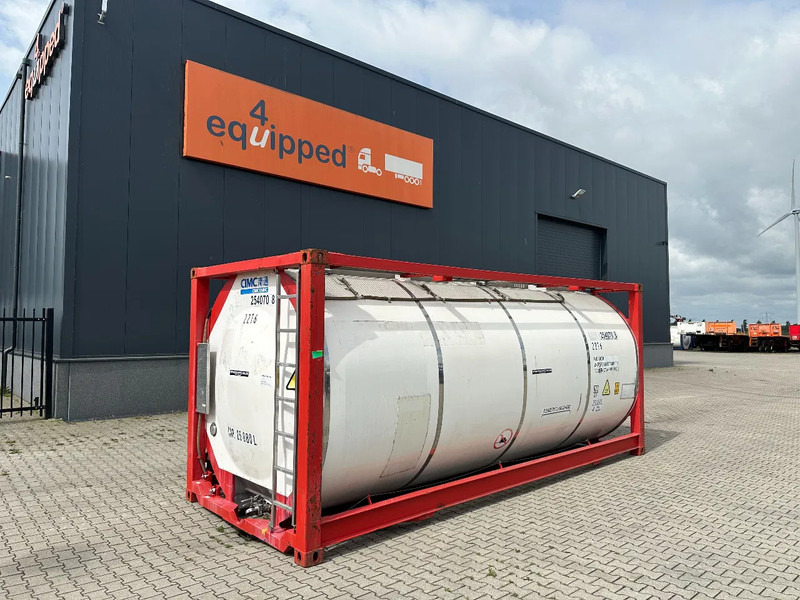 CIMC 20FT ISO, 25.080L/1-COMP/3 BAFFELS/4 manholes, ADR valid until 08/2027 - Резервуар для хранения: фото 1 CIMC 20FT ISO, 25.080L/1-COMP/3 BAFFELS/4 manholes, ADR valid until 08/2027 - Резервуар для хранения: фото 1