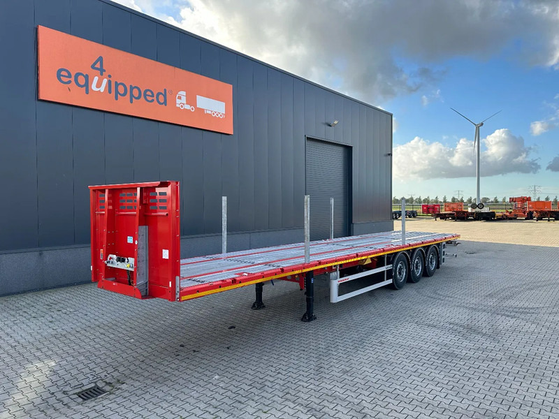 Kässbohrer NEU Heavy-Duty Platform, Heckbündig, Twistlocks (1x 40FT / 2x 20FT), ADR (EX/II, EX/III, FL, AT), Rungtasschen, Scheibebremsen - Полуприцеп бортовой/ Платформа: фото 1 Kässbohrer NEU Heavy-Duty Platform, Heckbündig, Twistlocks (1x 40FT / 2x 20FT), ADR (EX/II, EX/III, FL, AT), Rungtasschen, Scheibebremsen - Полуприцеп бортовой/ Платформа: фото 1